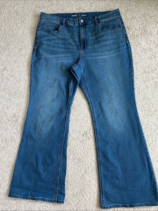 Old Navy Denim - Old Navy Wow Flare Jeans - Mid Wash Wide Leg Hi rise Baggy size 16